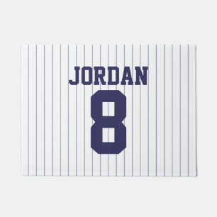 Paillasson Jersey de baseball avec nom et numéro personnalisé