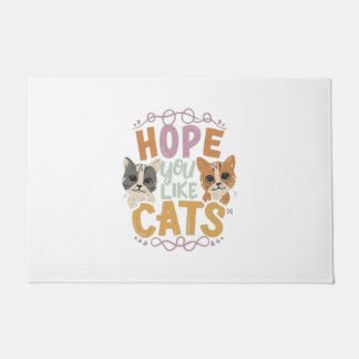 Paillasson J'espère que vous aimez les chats