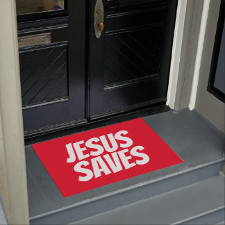 Paillasson Jésus Sauvait Christian Front Domat