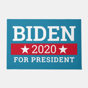 Paillasson Joe Biden 2020 pour le président - Turquoise Blue
