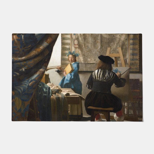 Paillasson Johannes Vermeer - L'Allégorie de la Peinture (Devant)
