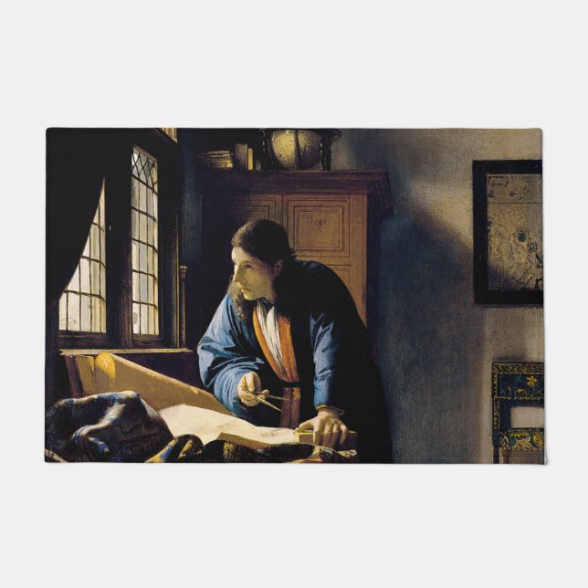 Paillasson Johannes Vermeer - Le géographe (Devant)
