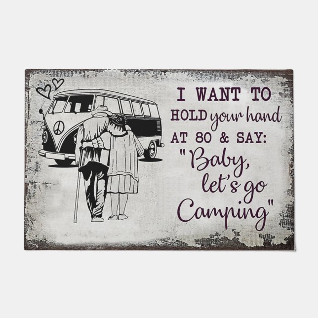 Paillasson Joli Couples Citations Mat, Design Simple (Devant)