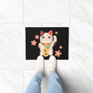 Paillasson Joli Maneki Neko Chat Chanceux