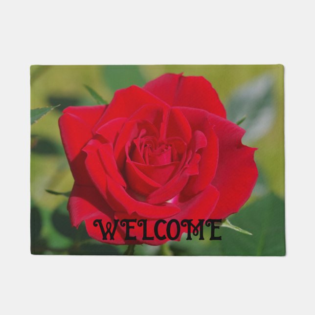 Paillasson Joli Mat Rose Rouge Porte (Devant)