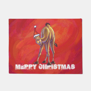 Paillasson Joli Noël Camel En Rouge