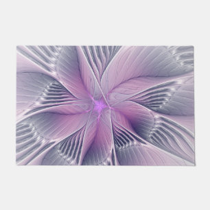 Paillasson Joli rose Fleur Moderne Abstrait Fractal Art