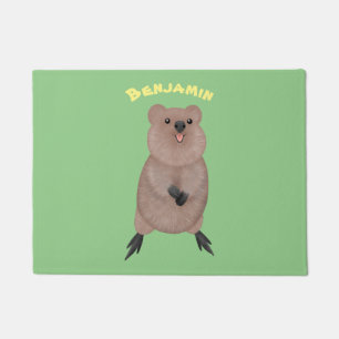 Paillasson Joli sourire mignon dessin animé quokka