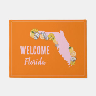Paillasson Jolie carte de bienvenue de l'État de Floride