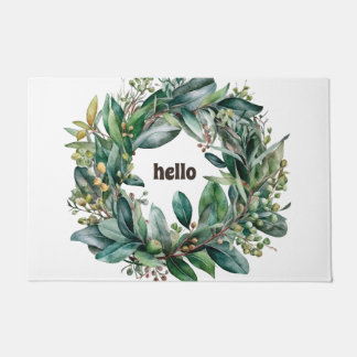 Paillasson Jolie feuille d'eucalyptus couronne, verdure