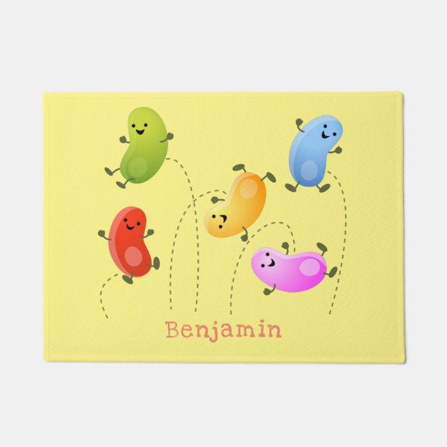 Paillasson Jolie jellybeans bondissant dessin animé (Devant)