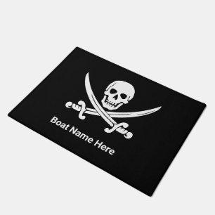 Paillasson Jollys rogers Pirate Bateau Personnalisé
