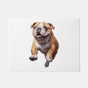 Paillasson Jouer à Bulldog anglais animé - Joli chien Illu
