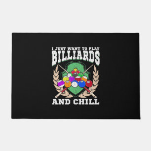 Paillasson Joueur de billard   Jouer Billard Et Chaleur