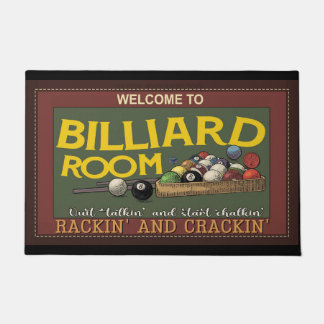 Paillasson Joueur de billard, matelas de billard