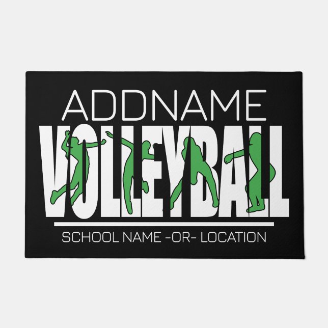 Paillasson Joueur de l'équipe de volleyball AJOUTER LE NOM DE (Devant)