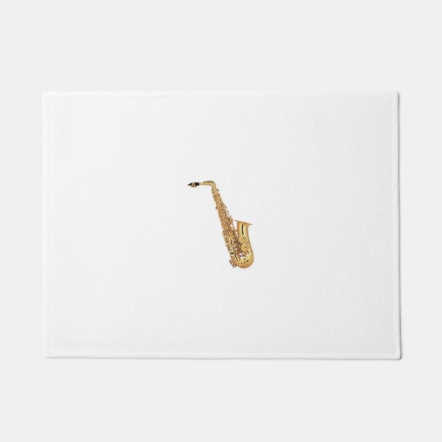 PAILLASSON ***JOUEUR DE SAXOPHONE *** DOORMAT (Devant)