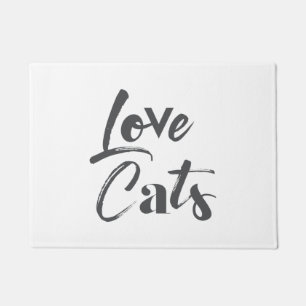Paillasson Joueuse, joyeuse, moderne, design mignon de Love C