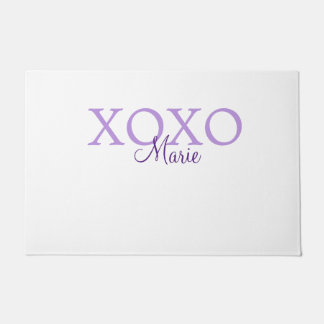 Paillasson Jour de la Saint Valentin Xoxo ajouter nom pastel