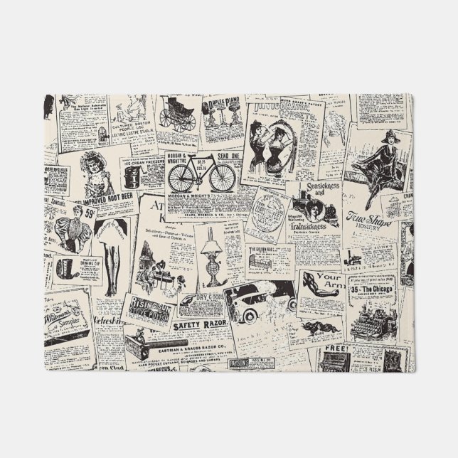 Paillasson Journal vintage (Devant)