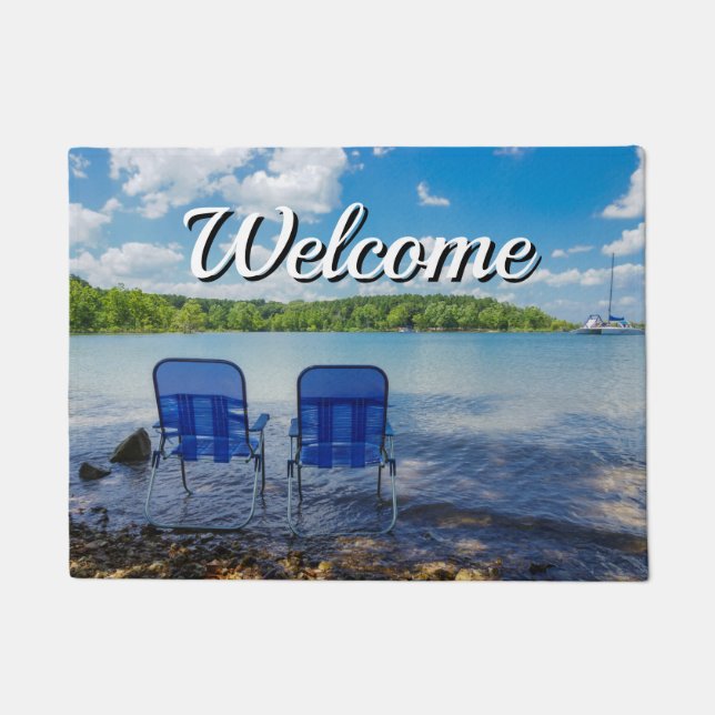 Paillasson Journée Parfaite Au Lake Welcome Doormat (Devant)