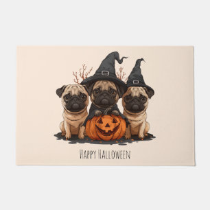 Paillasson Joyeux Carlins d'Halloween Jack O Lanterns