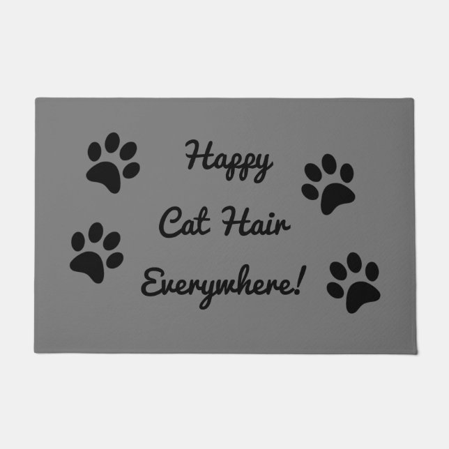 Paillasson Joyeux Cheveux de Chat Partout (Devant)
