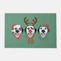 Joyeux Chiens Dalmatiens de Noël