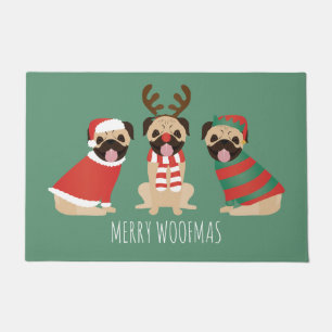 Paillasson Joyeux Chiens de Carlin Woofmas