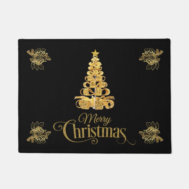 Paillasson Joyeux décor de la maison de Noël (Devant)