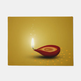 Paillasson Joyeux Diwali Diya - mat de porte