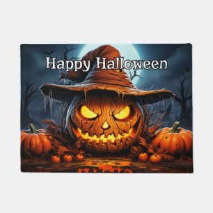 Paillasson Joyeux Halloween   CITROUILLE ÉFFRAYANT