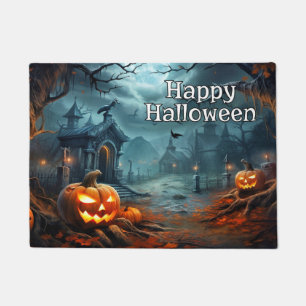 Paillasson Joyeux Halloween   Citrouilles Éffrayants après la