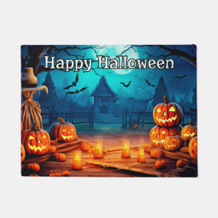 Paillasson Joyeux Halloween   Des Citrouilles terrifiants