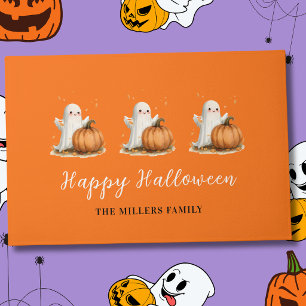 Paillasson Joyeux Halloween Fantôme Citrouille