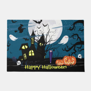 Paillasson Joyeux Halloween Ghosts Citrouille Vampire Éffraya