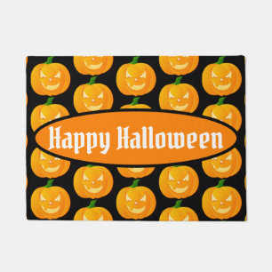 Paillasson Joyeux Halloween Jack O'Lantern Motif