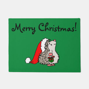 Paillasson Joyeux Hérisson de Noël