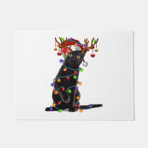 Paillasson Joyeux Noël Black Cat Light Noël Joyeux Noël