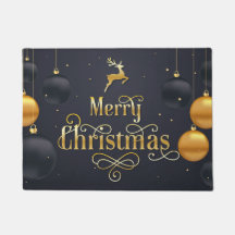 Joyeux Noël Elégant Vacances Noir Or