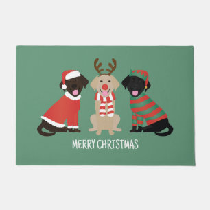Paillasson Joyeux Noël Labrador Retriever Dogs