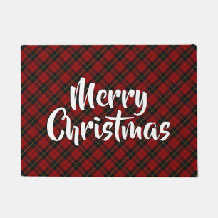 Paillasson Joyeux Noël Plaid Wallace Tartan
