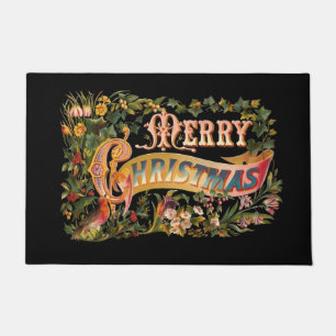 Paillasson Joyeux Noël Vintage Orné