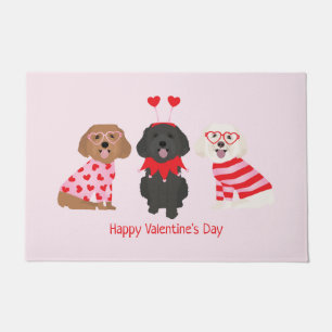 Paillasson Joyeux Valentines Day Chiens de Maltipoo