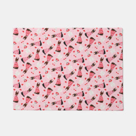 Paillasson Joyeux Valentines Day Chiens Dobermann