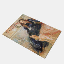 Julie Manet et son Greyhound (par Berthe Morisot)