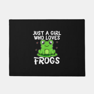 Paillasson Juste une fille qui aime les grenouilles| Cadeau à
