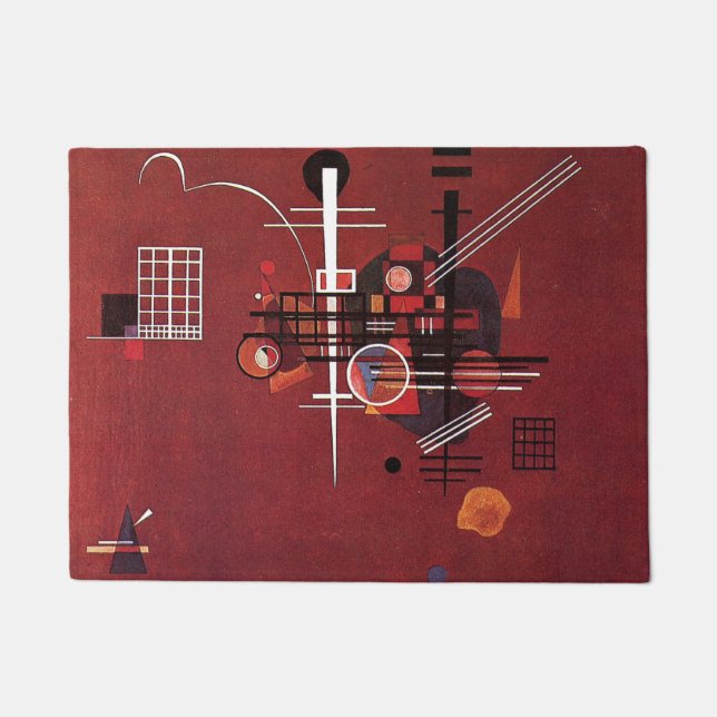 Paillasson Kandinsky - Rouge mouillé (Devant)
