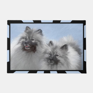 Paillasson Keeshond Paire de Kees Peinture Art animal origina