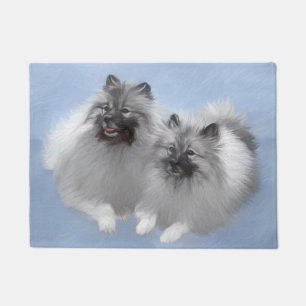 Paillasson Keeshond Paire de Kees Peinture Art animal origina